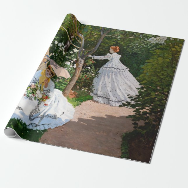 Claude Monet - Women in the Garden Wrapping Paper (Unrolled)