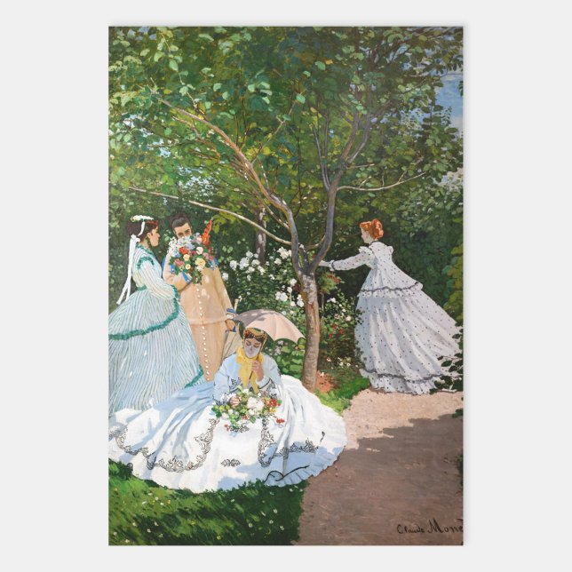 Claude Monet - Women in the Garden Wrapping Paper Sheet (Creator Uploaded)