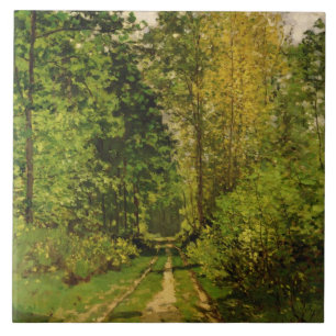 Claude Monet Wooded Path Ceramic Tile
