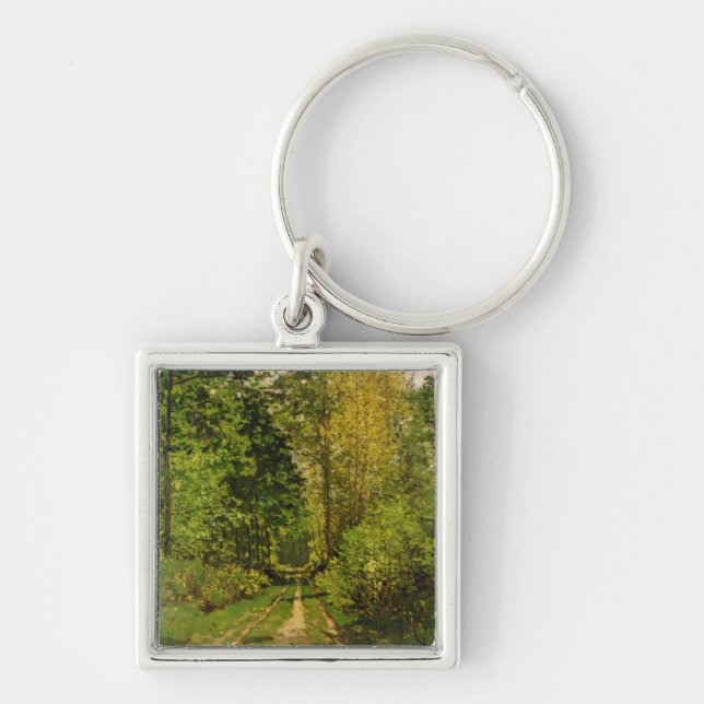 Claude Monet | Wooded Path Key Ring (Front)