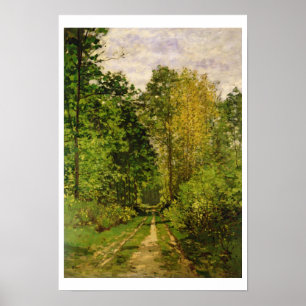 Claude Monet Wooded Path Poster