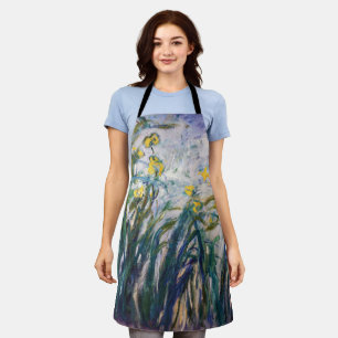 Claude Monet - Yellow and Purple Irises Apron