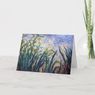 Claude Monet - Yellow and Purple Irises Card