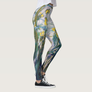Claude Monet - Yellow and Purple Irises Leggings