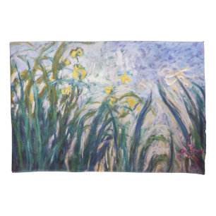 Claude Monet - Yellow and Purple Irises Pillowcase