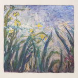 Claude Monet - Yellow and Purple Irises Scarf<br><div class="desc">Yellow and Purple Irises / Iris jaunes et mauves - Claude Monet,  Oil on Canvas,  1924-1925</div>