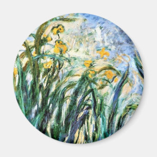 Claude Monet Yellow Irises and Malva 19 Magnet