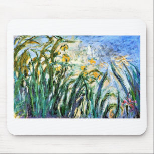 Claude Monet Yellow Irises and Malva 19 Mouse Pad
