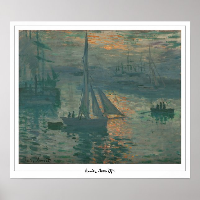 Claude Monet Zedign Art Poster #36-2 (Front)
