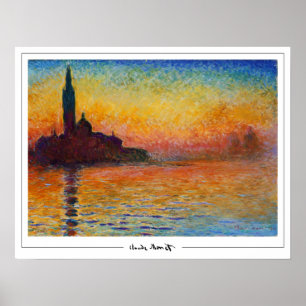 Claude Monet Zedign Art Poster #658-2