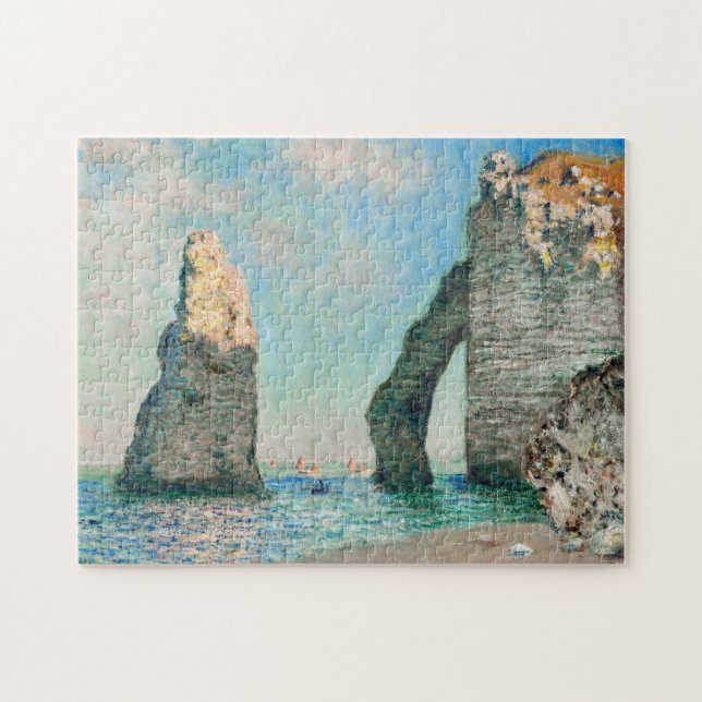Claude Monet's Étretat Cliffs Jigsaw Puzzle (Horizontal)