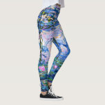 Claude Monet's famous painting, Water-Lilies (1919 Leggings<br><div class="desc">Water-Lilies (1919),  famous painting by French Impressionist artist Claude Monet</div>