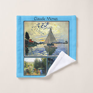 Claude Monet's famous paintings Wash Cloth