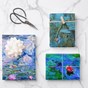 Claude Monet's famous Water Lilies Wrapping Paper Sheet