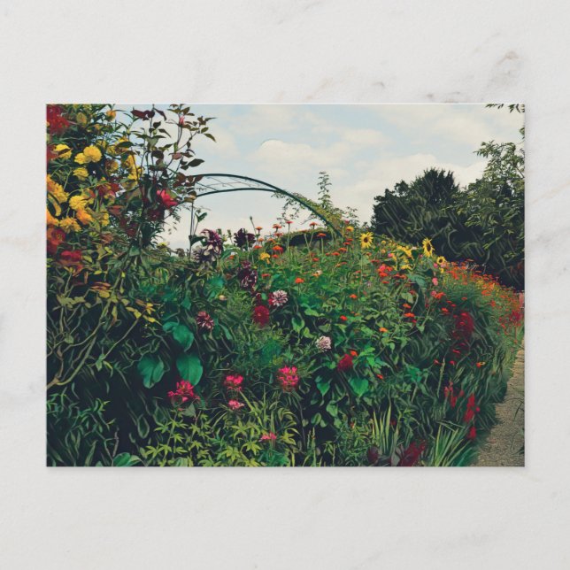 Claude Monet's Garden Postcard (Front)