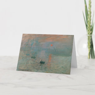 Claude Monet's Impression Sunrise (soleil levant) Card