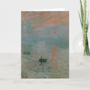 Claude Monet's Impression Sunrise (soleil levant) Card