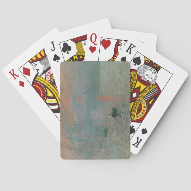 Claude Monet's Impression Sunrise (soleil levant) Playing Cards (Back)