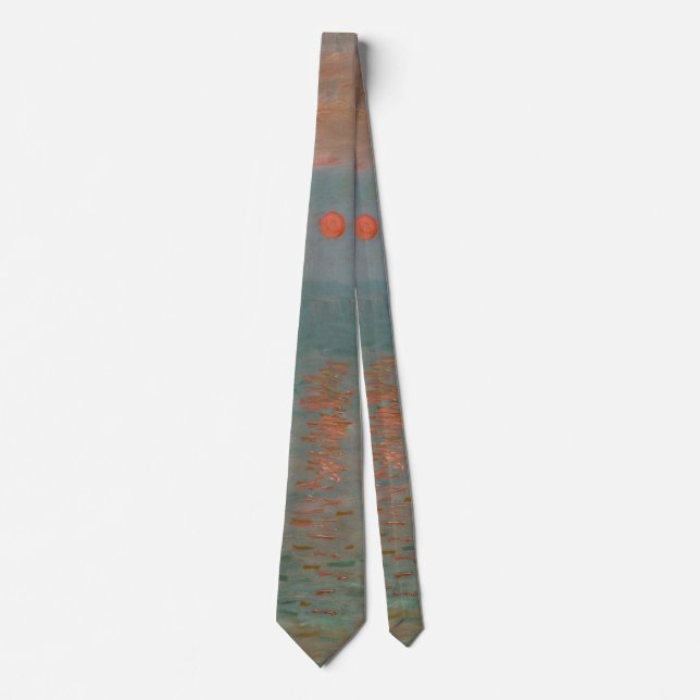 Claude Monet's Impression Sunrise (soleil levant) Tie (Front)