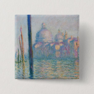 Claude Monet's Le Grand Canal 15 Cm Square Badge