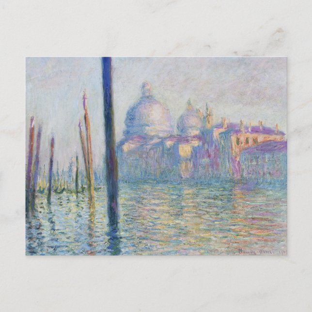 Claude Monet's Le Grand Canal (1908)  Postcard (Front)