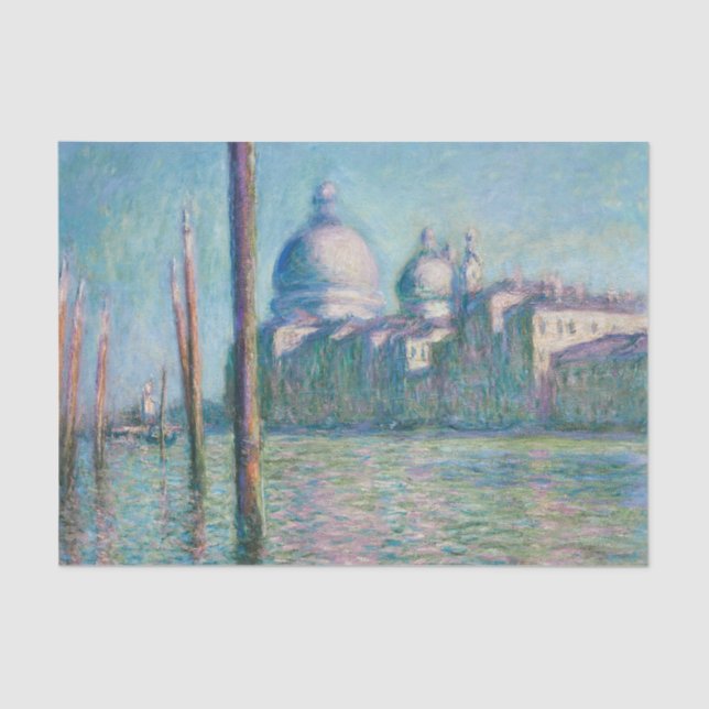 Claude Monet's Le Grand Canal Decoupage Tissue Paper (Front)