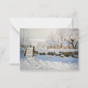 Claude Monet's Magpie painting cards
