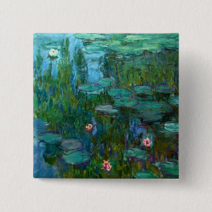 Claude Monet's Nymphéas 15 Cm Square Badge
