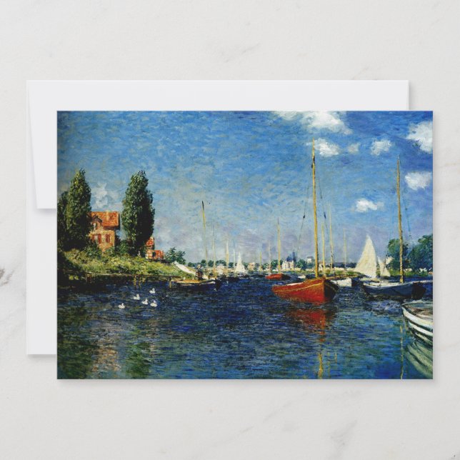Claude Monet's painting, Argenteuil Card (Front)