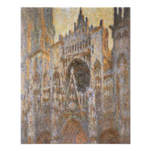 Claude Monet's painting, Rouen Cathedral 02, Poster