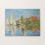 Claude Monet's Regattas at Argenteuil (1872)  Jigsaw Puzzle<br><div class="desc">Claude Monet's Regattas at Argenteuil (1872) famous painting</div>