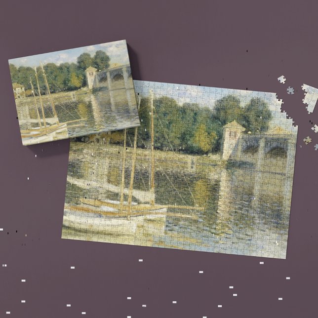 Claude Monet's The Argenteuil Bridge (1874) Jigsaw Puzzle (Creator Uploaded)