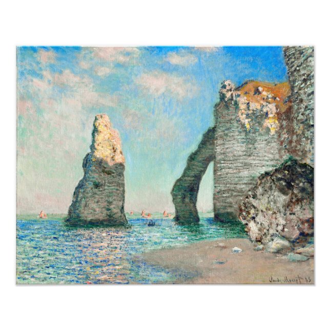 Claude Monet's The Cliffs at Étretat Photo Print (Front)