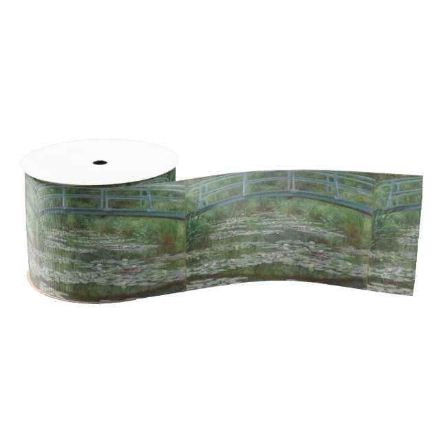 Claude Monet's The Japanese Footbridge Grosgrain Ribbon (Spool)