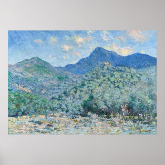 Claude Monet's Valle Buona, Near Bordighera (1884) Poster (Front)