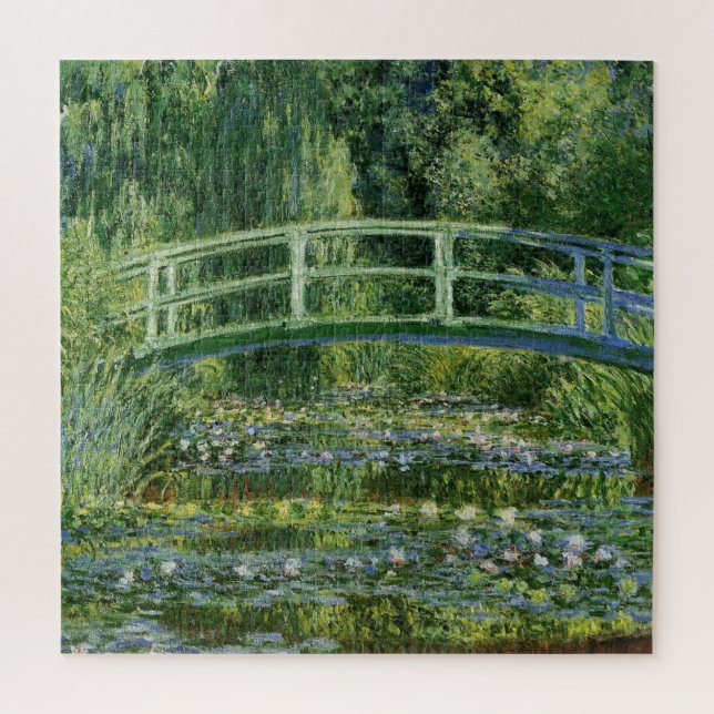 Claude Monet's Water Lilies And Japanese Bridge Jigsaw Puzzle (Vertical)