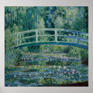 Claude Monet's Water Lilies and Japanese Bridge Poster