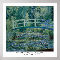Claude Monet's Water Lilies and Japanese Bridge