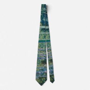Claude Monet's Water Lilies and Japanese Bridge Tie
