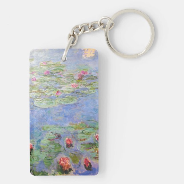 Claude Monet's Water Lilies Key Ring (Back)
