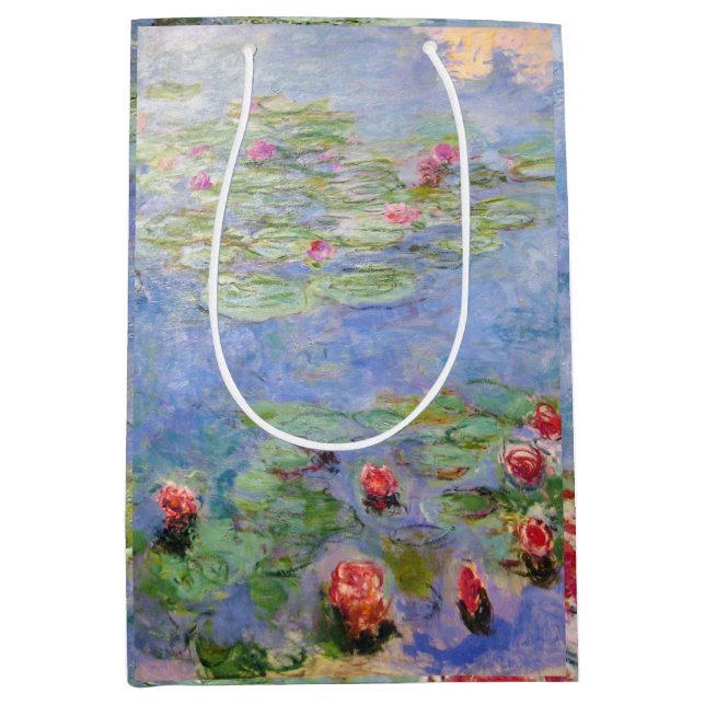 Claude Monet's Water Lilies Medium Gift Bag (Front)