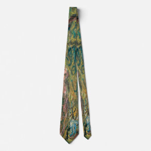 Claude Monet's Weeping Willow Tie