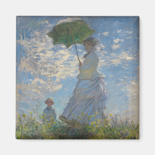 Claude Monet's Woman with a Parasol (The Stroll) Magnet