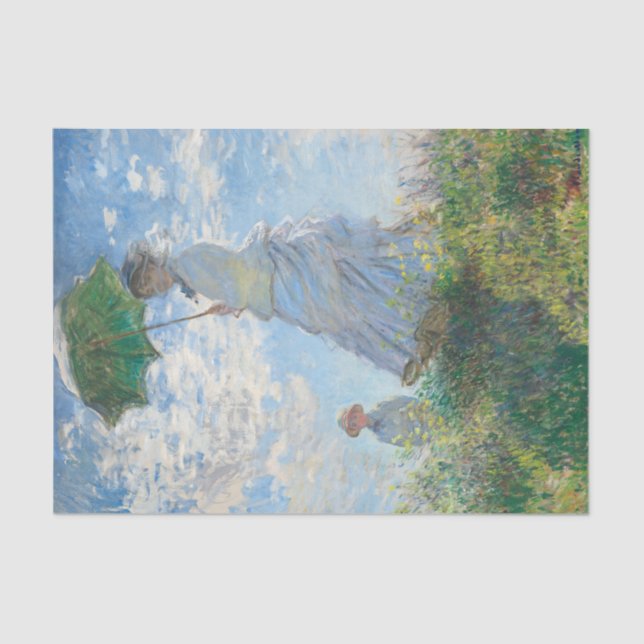 Claude Monet's Woman With a Parasol Tissue Paper (Front)