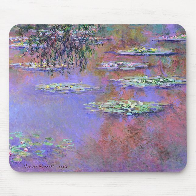 Claude Monte Water Lilies Mouse Pad (Front)