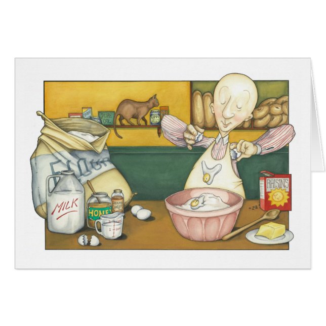 Claude the Baker making Dough (Front Horizontal)