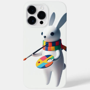 Claude the White Rabbit Lovely Painter Case-Mate iPhone 14 Pro Max Case