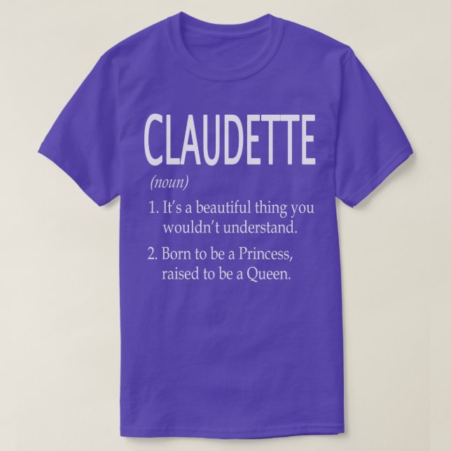 Claudette Name Gift 153 T-Shirt (Design Front)