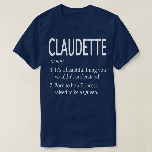 Claudette Name Gift 95 T-Shirt (Design Front)