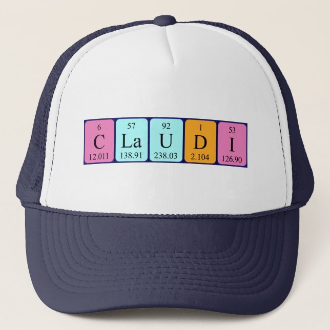 Claudi periodic table name hat (Front)